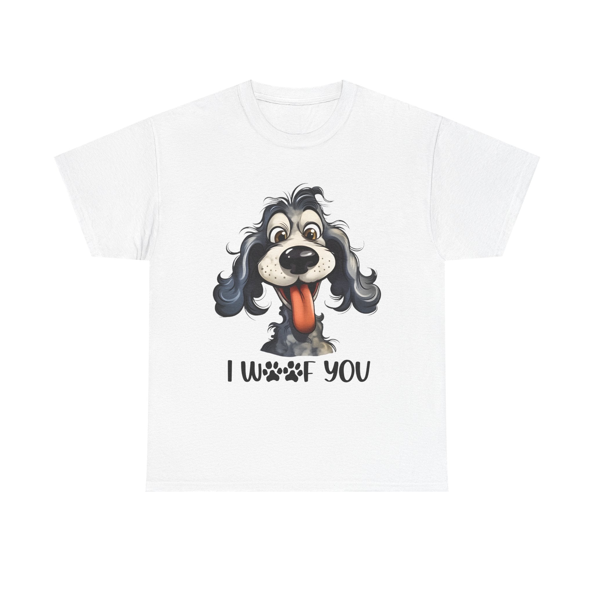 Cute Dog Lover Tee | I WOOF You T-Shirt, Pet Lover Gift, Dog Mom Shirt, Casual Wear, Anniversary Gift