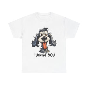 Cute Dog Lover Tee | I WOOF You T-Shirt, Pet Lover Gift, Dog Mom Shirt, Casual Wear, Anniversary Gift