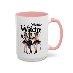 Witchy Accent Coffee Mug - Spooky Halloween Mug, Witchy Decor, Gift for Her, Fall Coffee Cup, Party Mug