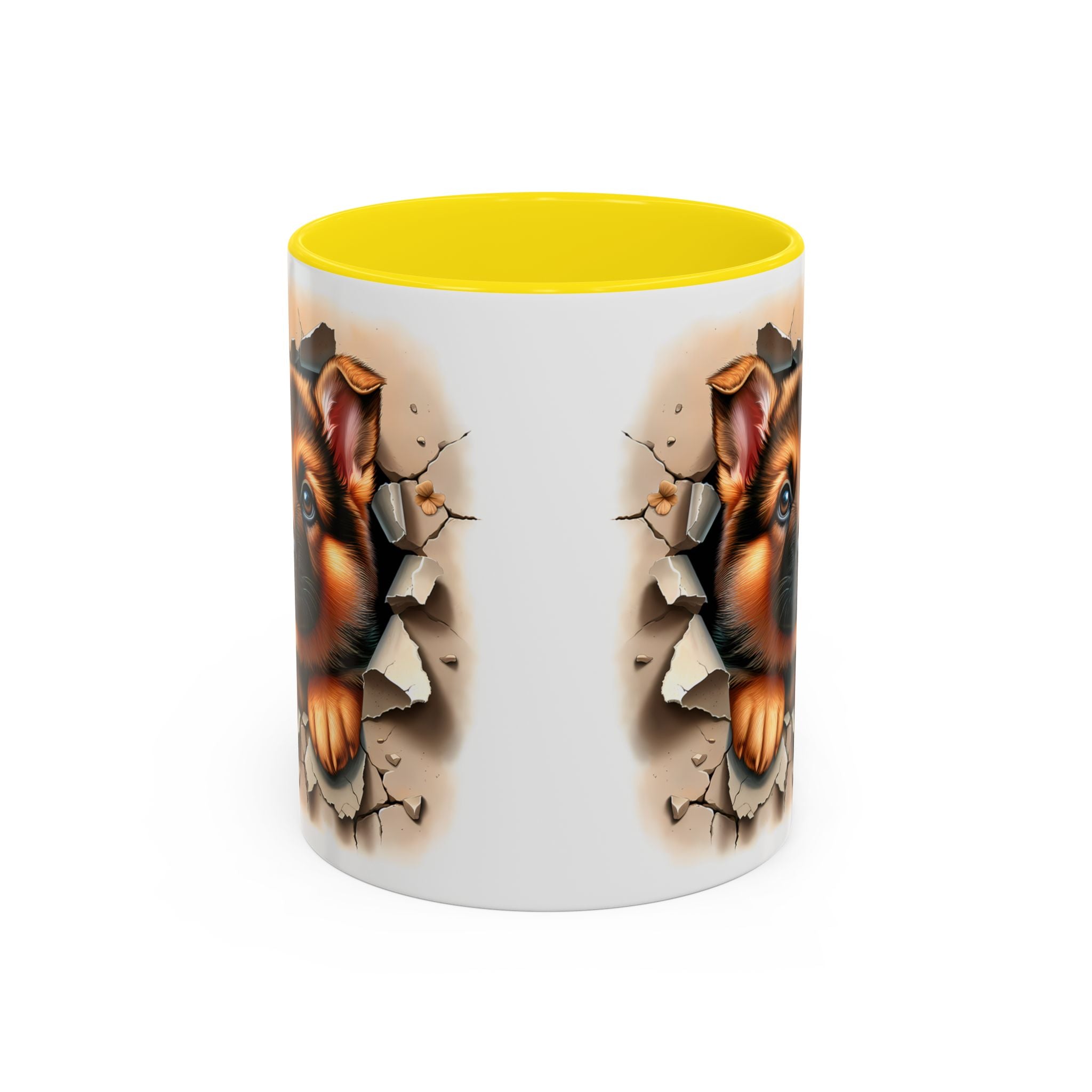 German Shepherd Accent Coffee Mug | Dog Lover Gift, Tasty Hot Beverage Cup, Pet Themed Kitchenware, Animal Adoption Cup, Unique Pet Gift