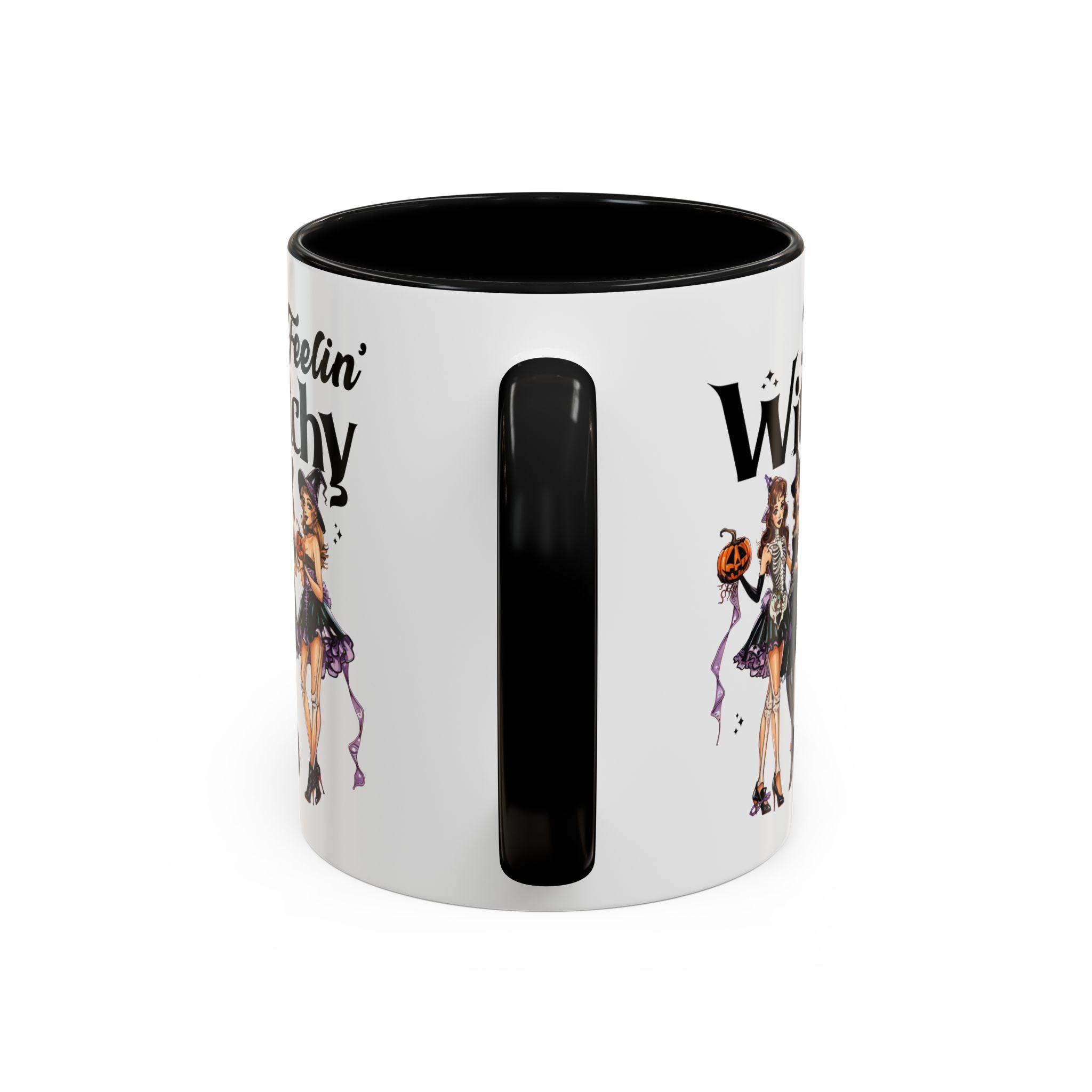 Witchy Accent Coffee Mug - Spooky Halloween Mug, Witchy Decor, Gift for Her, Fall Coffee Cup, Party Mug