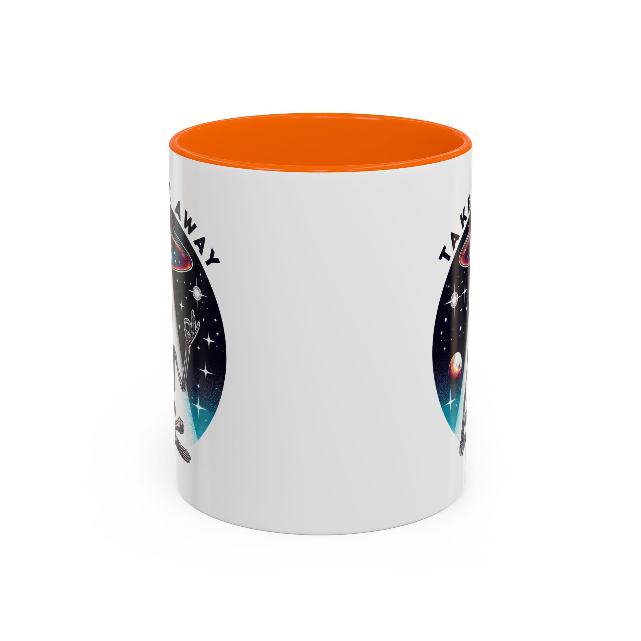 Galactic Skeleton Coffee Mug, Take Me Away Mug, Space-Themed Mug, Unique Gift for alien Lovers, Sci-Fi Cafe Mug