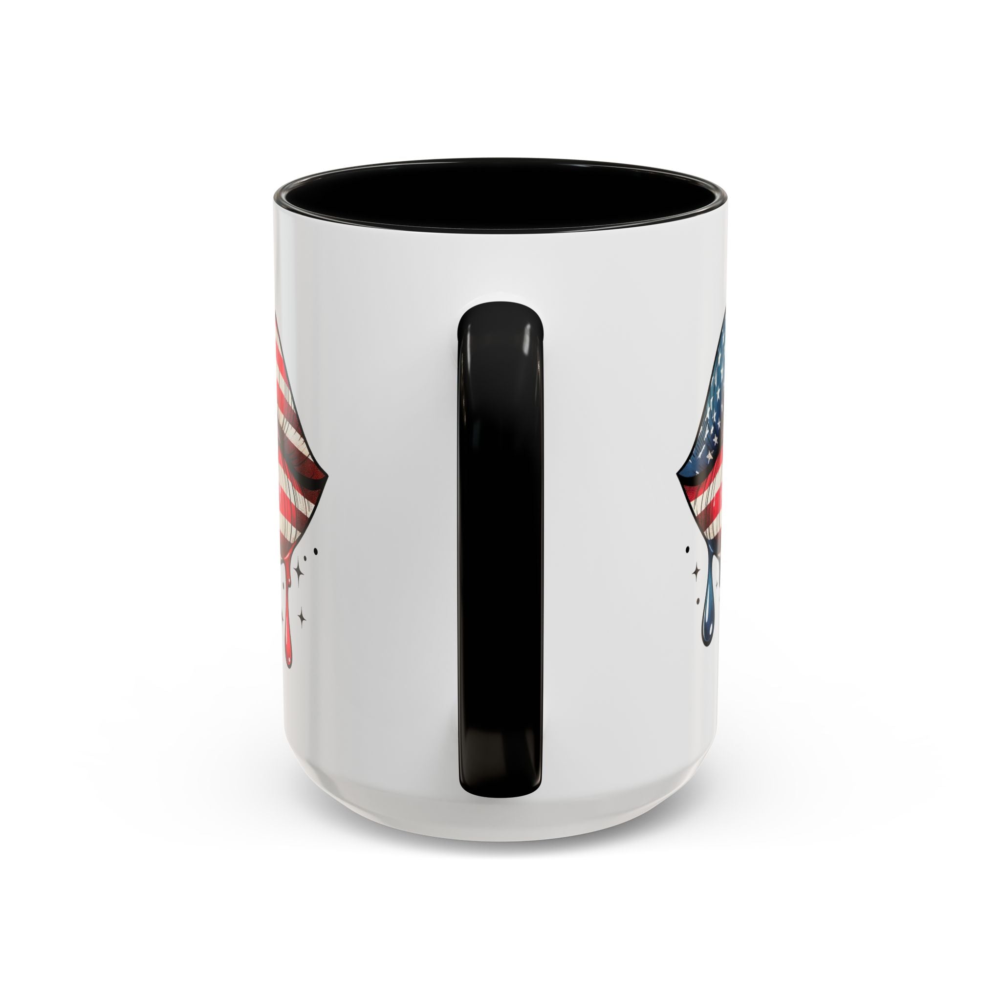 Patriotic Lip Print Coffee Mug – 11oz & 15oz
