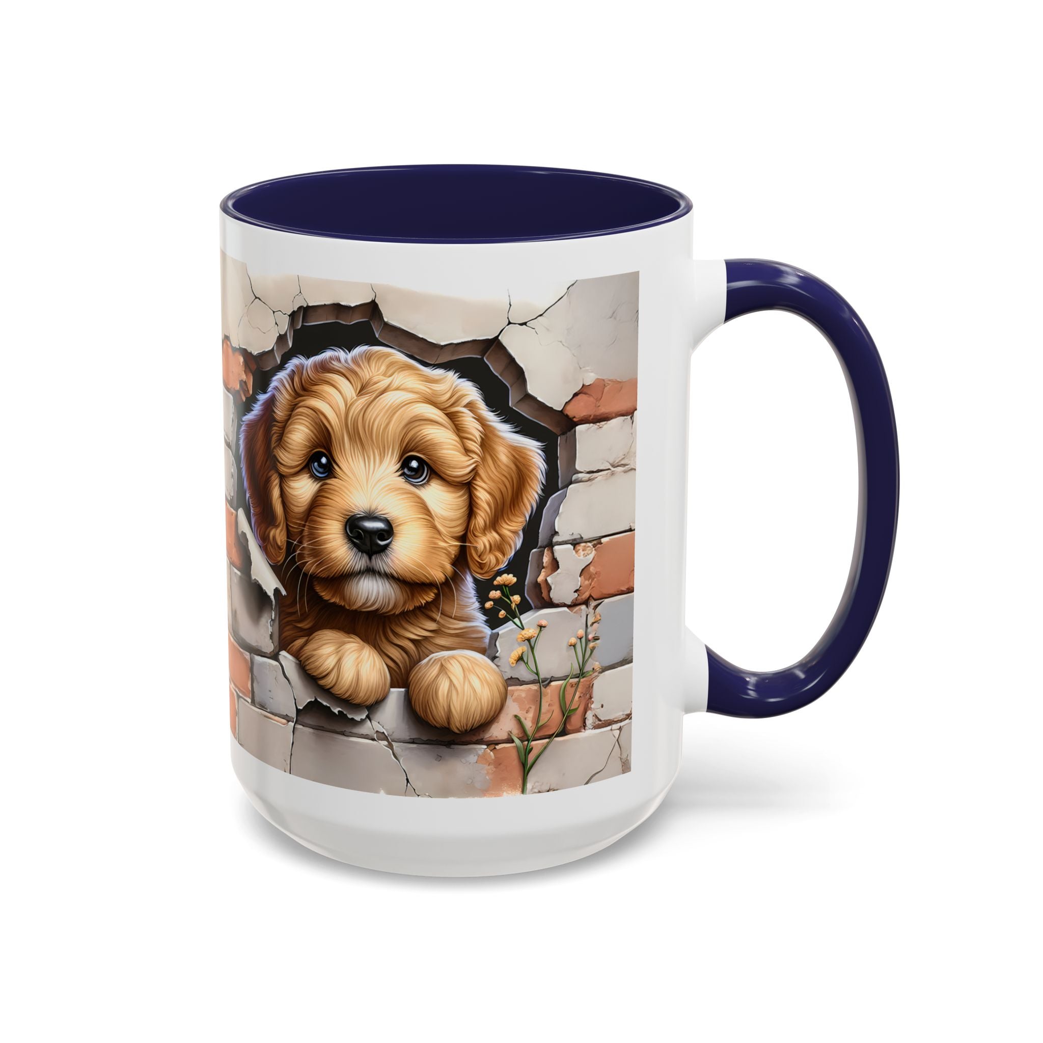 Cute Dog Accent Coffee Mug - Perfect Gift for Pet Lovers, Animal Lovers, Home Decor, Coffee Lovers, Unique Kitchenware
