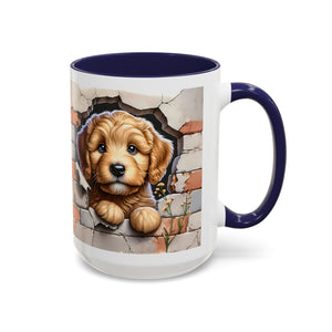 Cute Dog Accent Coffee Mug - Perfect Gift for Pet Lovers, Animal Lovers, Home Decor, Coffee Lovers, Unique Kitchenware