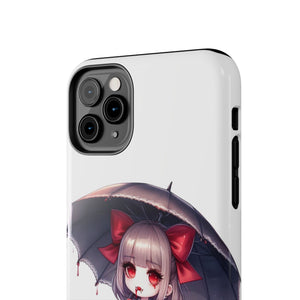 vampire girl horror art Tough Phone Cases