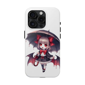 vampire girl horror art Tough Phone Cases