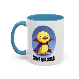 Cute Count Quackula Accent Coffee Mug - Adorable Gift for Coffee Lovers, Halloween Decor, Chick Collectors, Quirky Kitchen