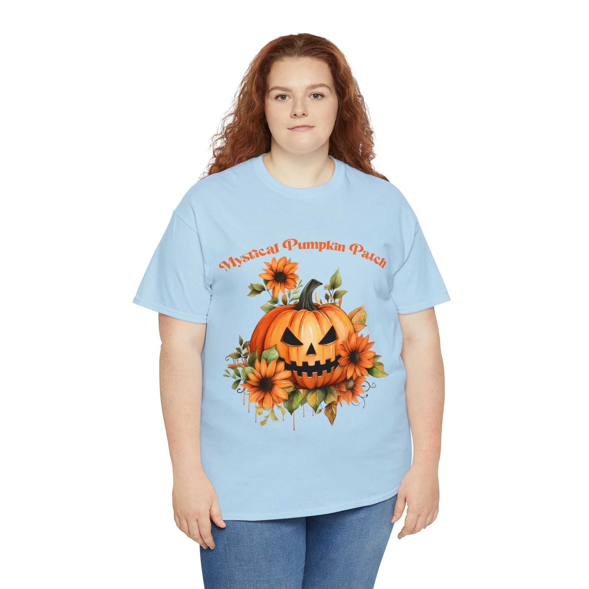 Halloween unisex t shirt mystical pumkin patch fall fun stocking stuffer Unisex Heavy Cotton Tee