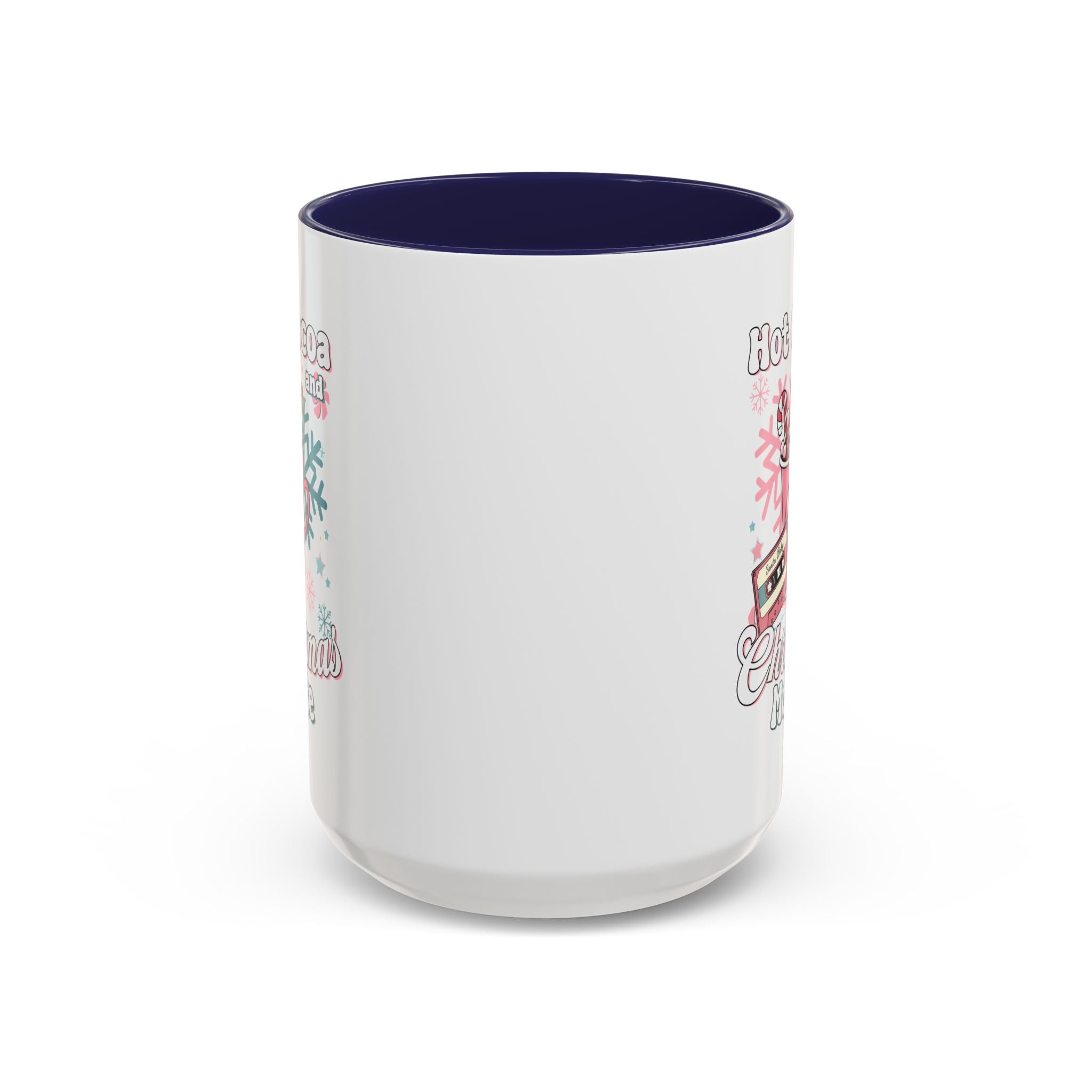Hot Cocoa & Christmas Movie Mug, Cozy Holiday Cup, Winter Gift, Festive Beverage Container, Cute Coffee Mug