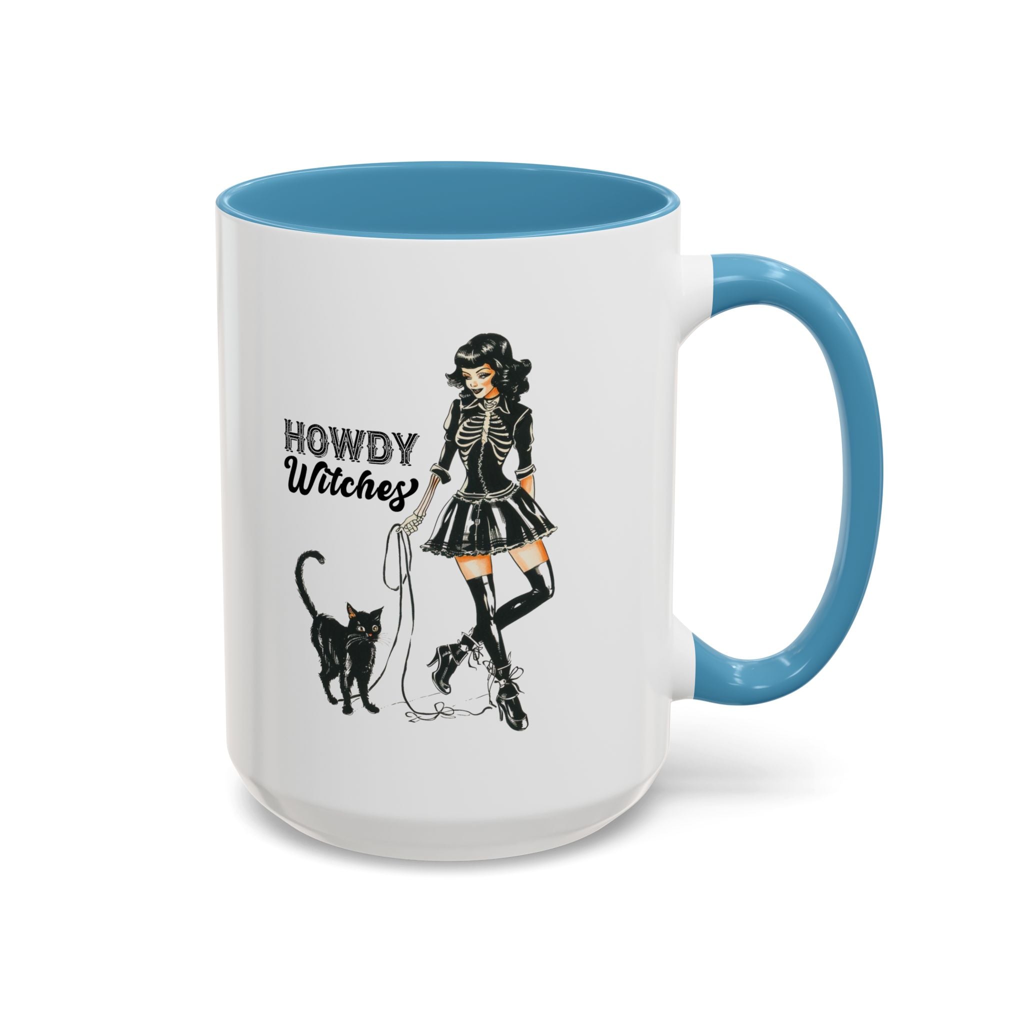 Spooky Cat Coffee Mug, Halloween Gifts, Witchy Home Decor, Black Cat Mug, Cozy Drinkware, Magical Kitchen Accessories