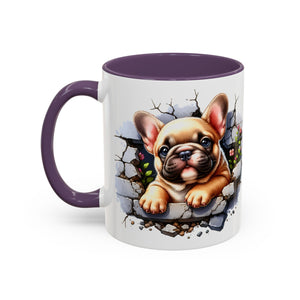 Charming Dog-Themed Coffee Mug, Perfect for Pet Lovers, Gift for Dog Owners, Cute French Bulldog Art, Ideal for Birthdays and Holidays
