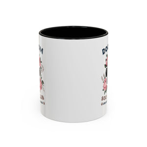 Dog Mom Coffee Mug - Life is Better with a Dog, Pet Lover Gift, Floral Paw Print Mug, Dog Mom Gift, Personalized Dog Mom Mug