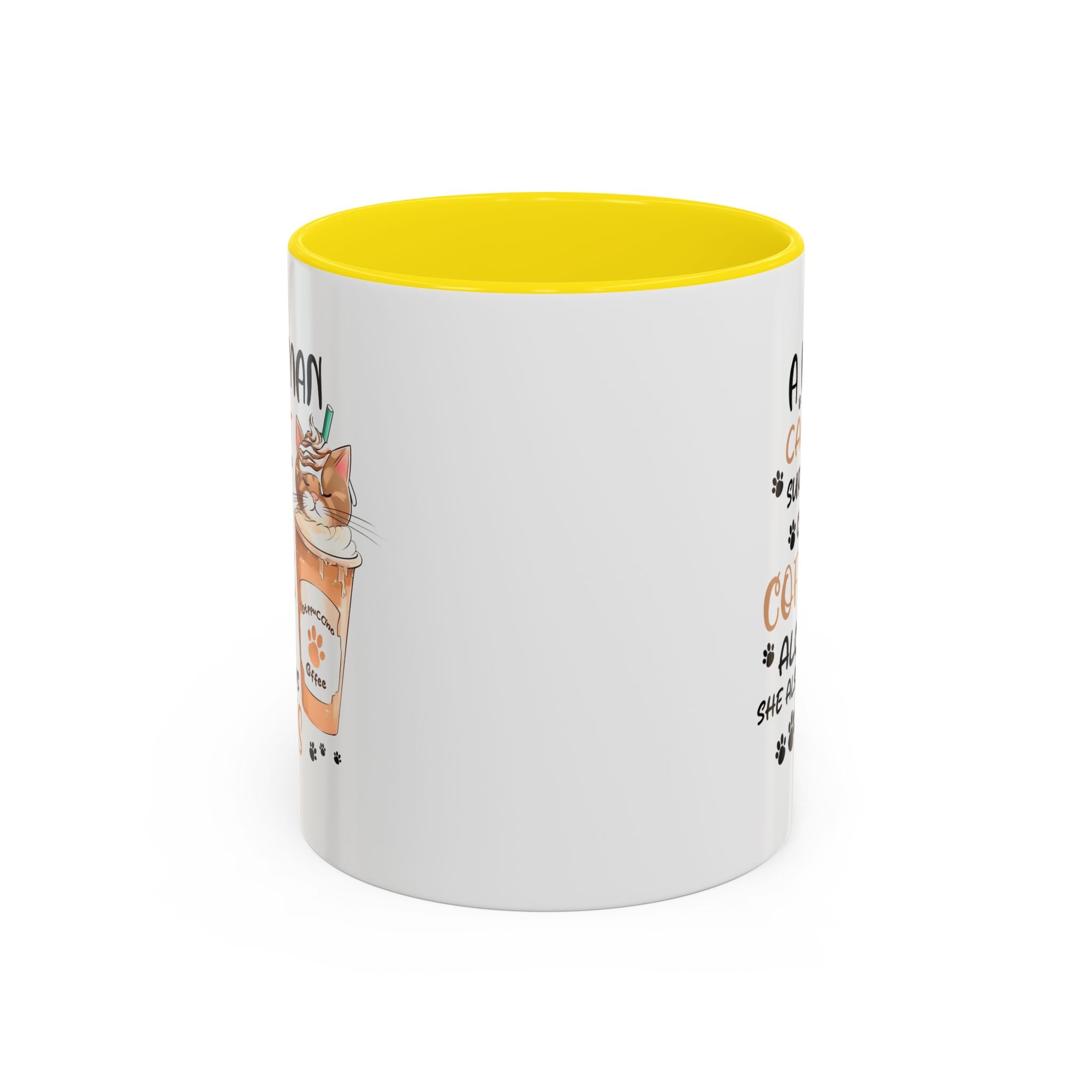 Cat Lover Coffee Mug - "A Woman Cannot Survive on Coffee Alone..."