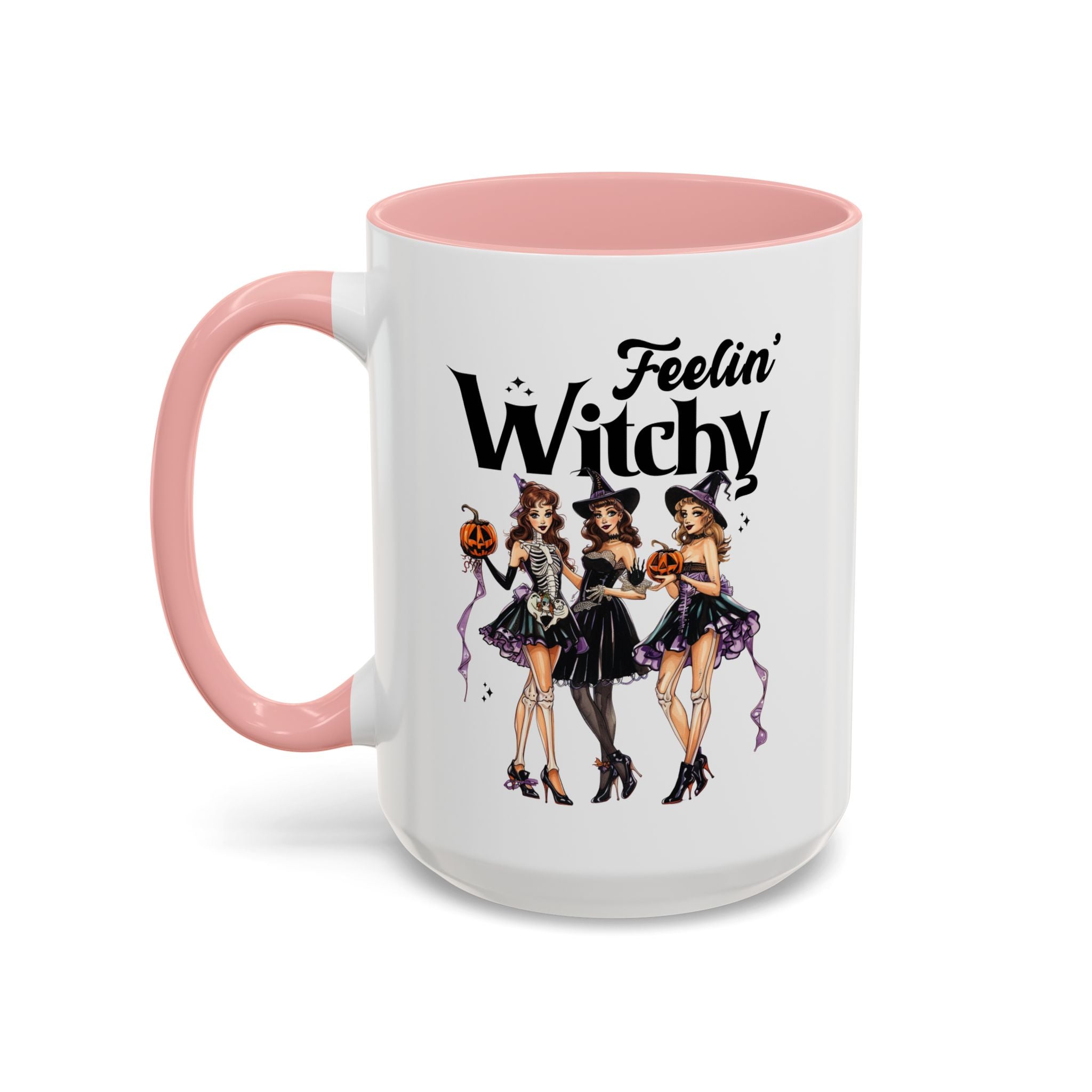 Witchy Accent Coffee Mug - Spooky Halloween Mug, Witchy Decor, Gift for Her, Fall Coffee Cup, Party Mug