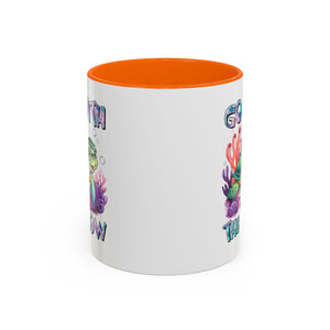 Ocean-Inspired Accent Coffee Mug - 'Go With The Flow' Design turtle