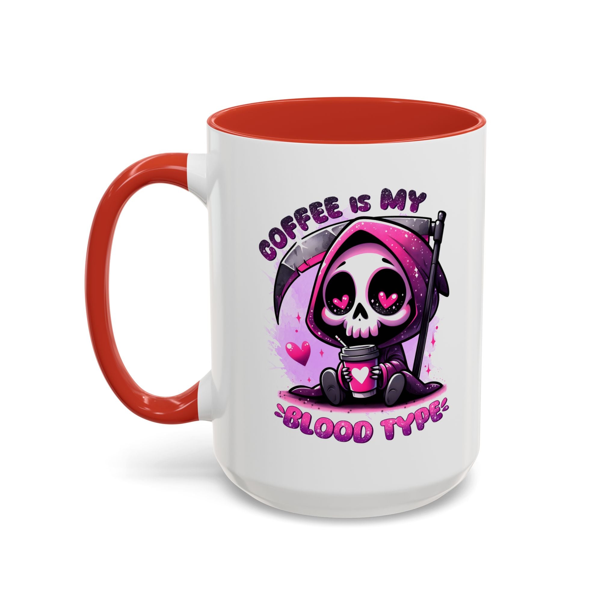 my blood type is coffee Accent Coffee Mug (11, 15oz) by abc school fundraiser