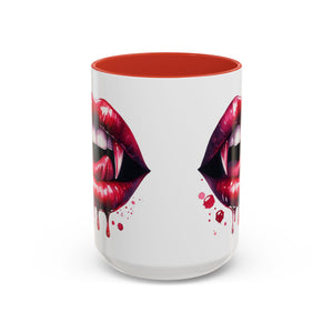 Gothic Vampire Teeth Coffee Mug – Perfect for Halloween, Spooky Occasions, Gift for Horror Lovers, Unique Accent Cup