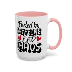 Caffeine Chaos Mug - Perfect for Coffee Lovers, Funny Gift for Friends, Home Office Essential, Birthday, Coffee Break
