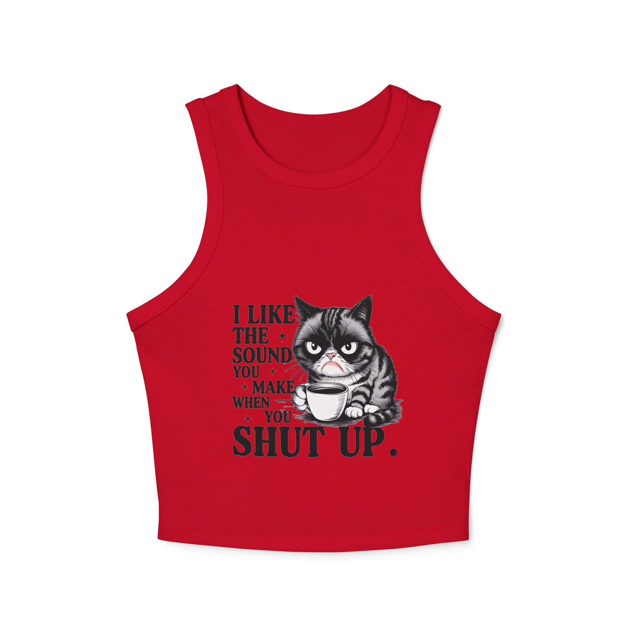 Funny Cat Tank Top, Cute Cat Lover Gift, Summer Crop Top, Pet Humor Shirt, Gift for Cat Owners, Casual Summer Wear