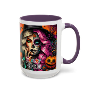 Spooky Bitch Halloween Coffee Mug - 11oz & 15oz | Witchy Vibes for Gifting, Halloween Decor, Fun Coffee Lover Gift, Spooky Season Must-Have