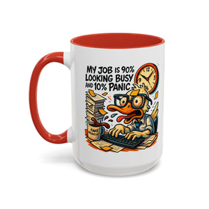 Funny Office Duck Coffee Mug | Perfect Gift for Office Workers, Desk Jokes, Humor, Funny Barista Mug, Creative Gift Idea