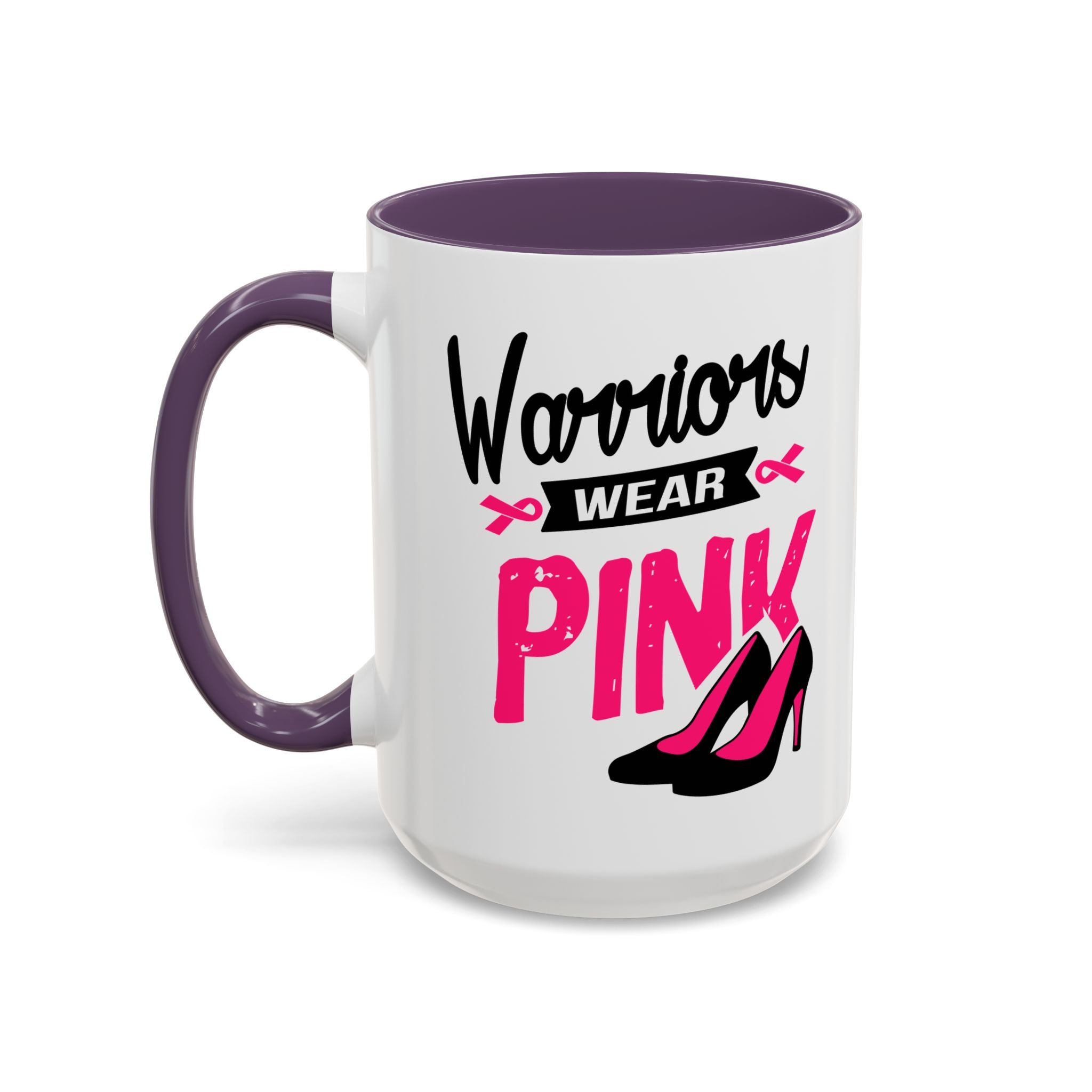 Breast Cancer Awareness Coffee Mug, Inspirational Gift, Warrior Mug, Pink Ribbon Awareness, Supportive Beverage Cup
