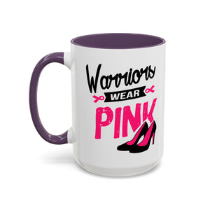 Breast Cancer Awareness Coffee Mug, Inspirational Gift, Warrior Mug, Pink Ribbon Awareness, Supportive Beverage Cup