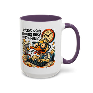 Funny Office Duck Coffee Mug | Perfect Gift for Office Workers, Desk Jokes, Humor, Funny Barista Mug, Creative Gift Idea