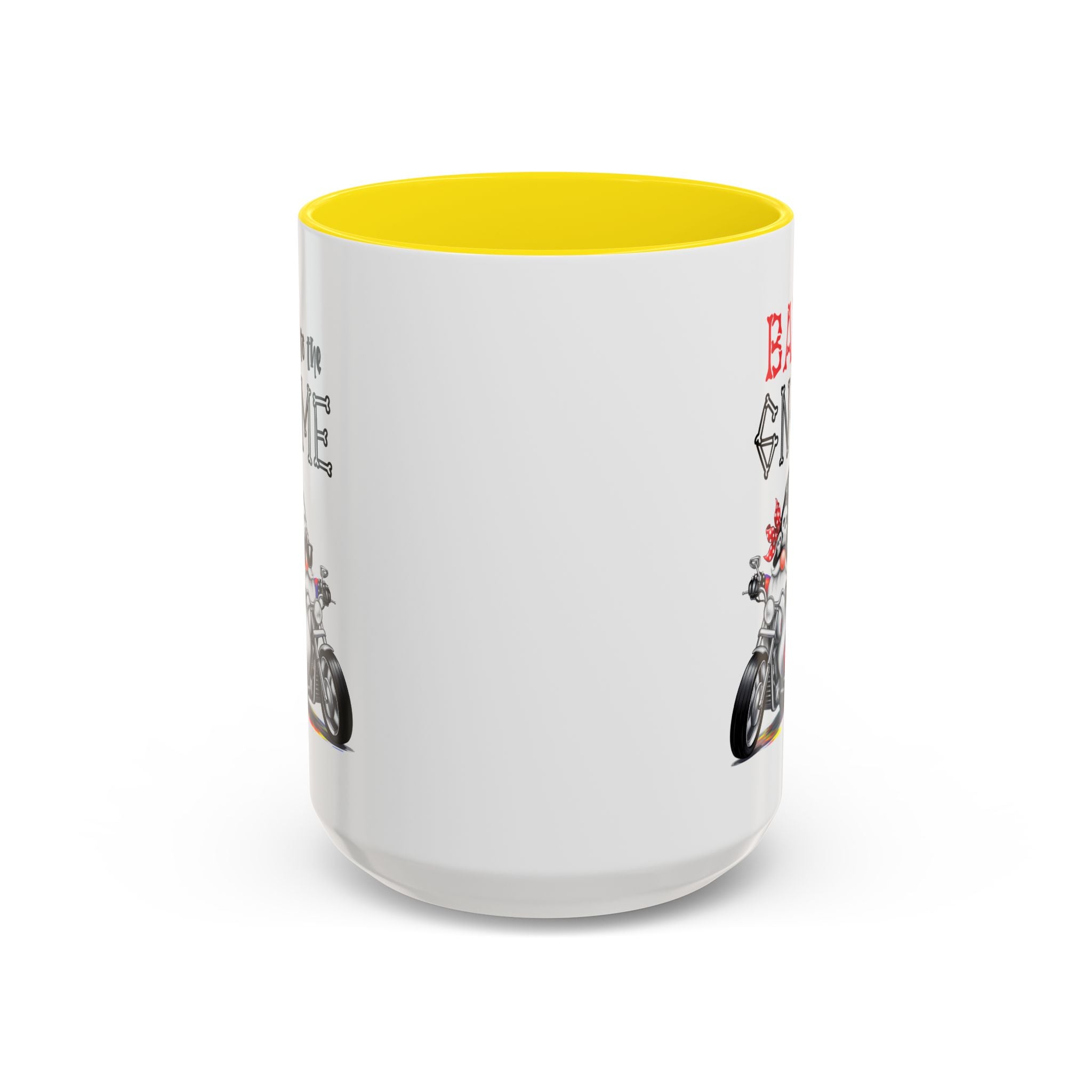 Bad to the Gnome Coffee Mug - 11oz & 15oz Accent Mugs for Bikers & Gnome Lovers