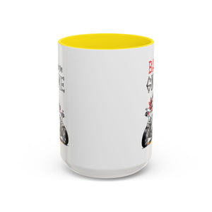 Bad to the Gnome Coffee Mug - 11oz & 15oz Accent Mugs for Bikers & Gnome Lovers