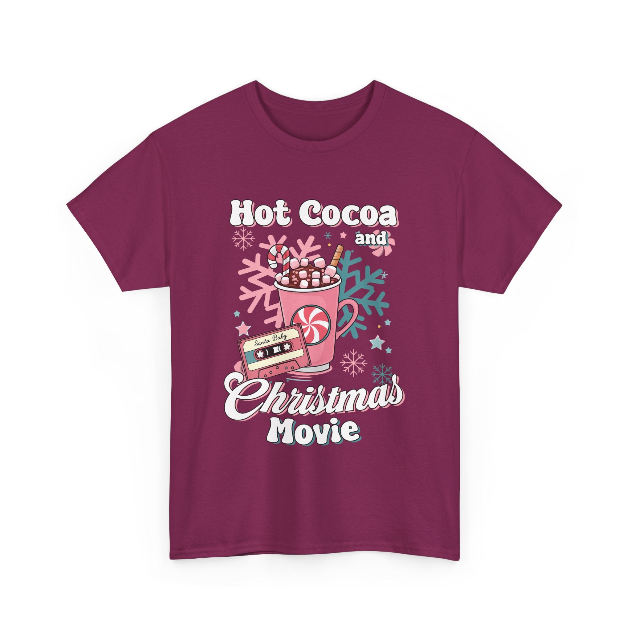 hot cocoa and christmas movie Unisex Heavy Cotton Tee