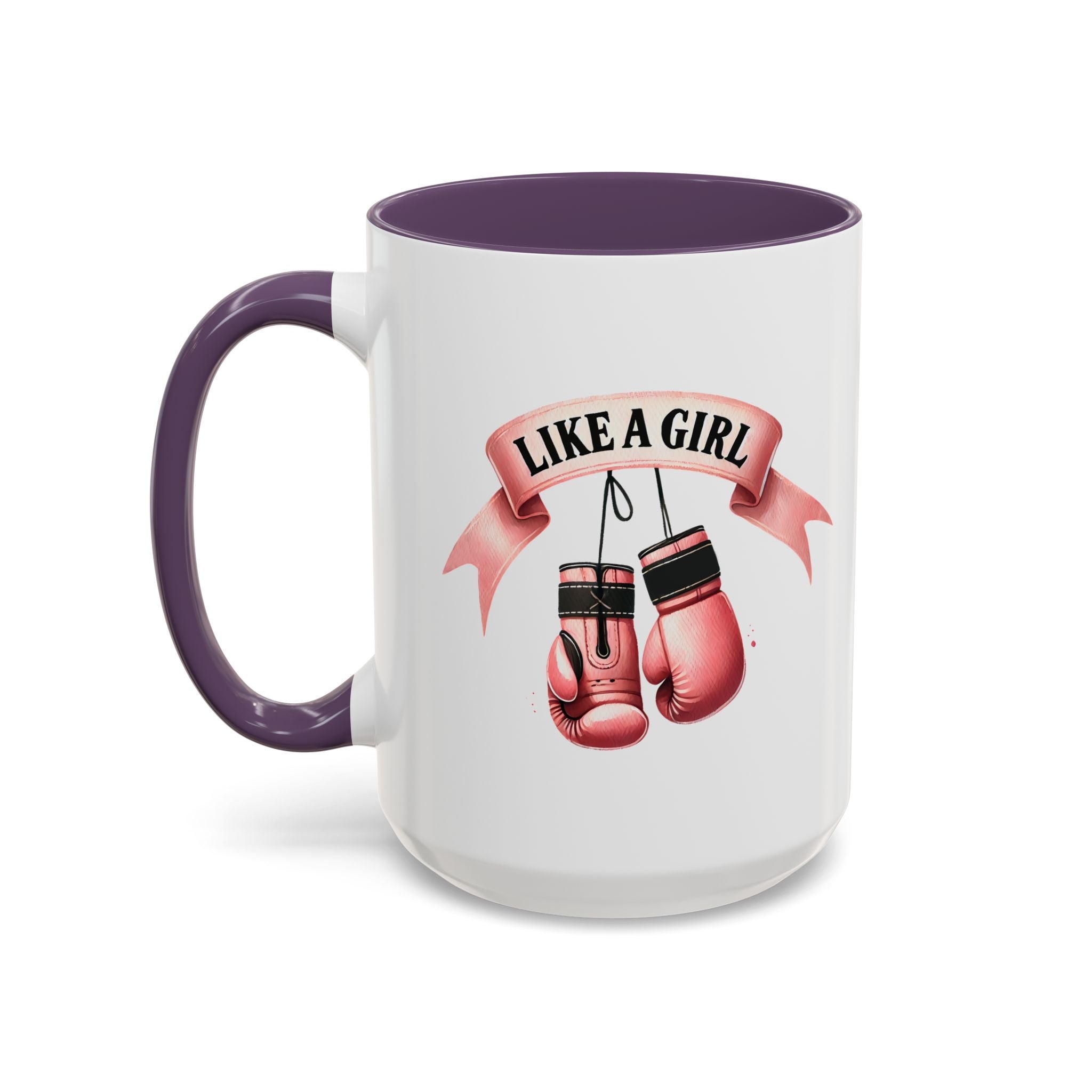 Boxing Motivation Coffee Mug | Like a Girl | Empowerment Gift, Sports Mug, Inspirational Gift, Fitness Accessory, Coffee Lover