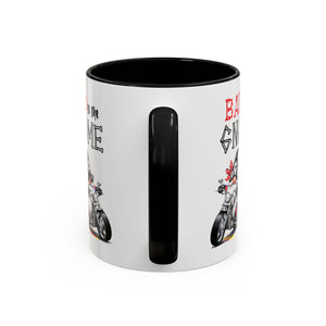 Bad to the Gnome Coffee Mug - 11oz & 15oz Accent Mugs for Bikers & Gnome Lovers