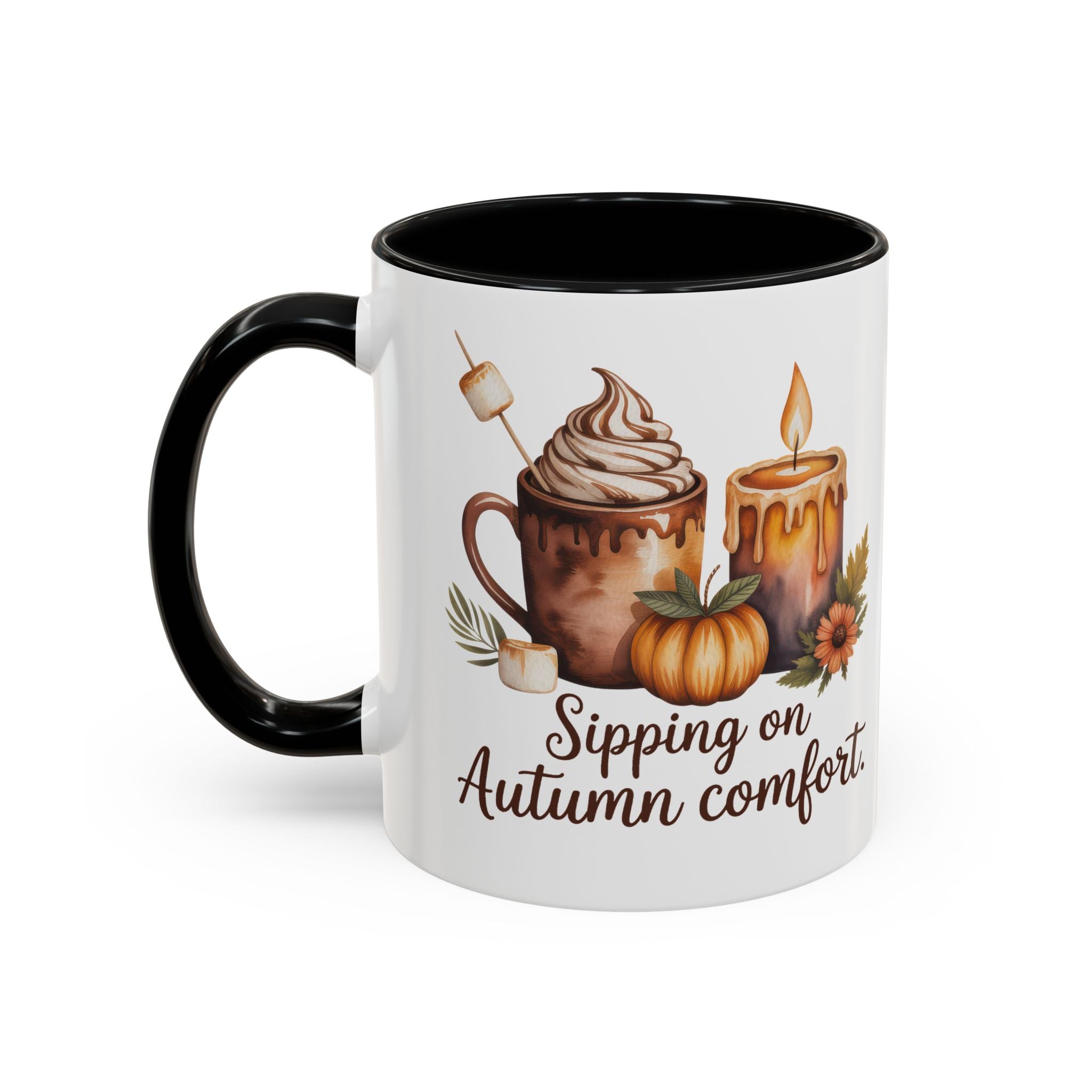 Autumn Comfort Coffee Mug - Sipping on Cozy Vibes nature lovers cup