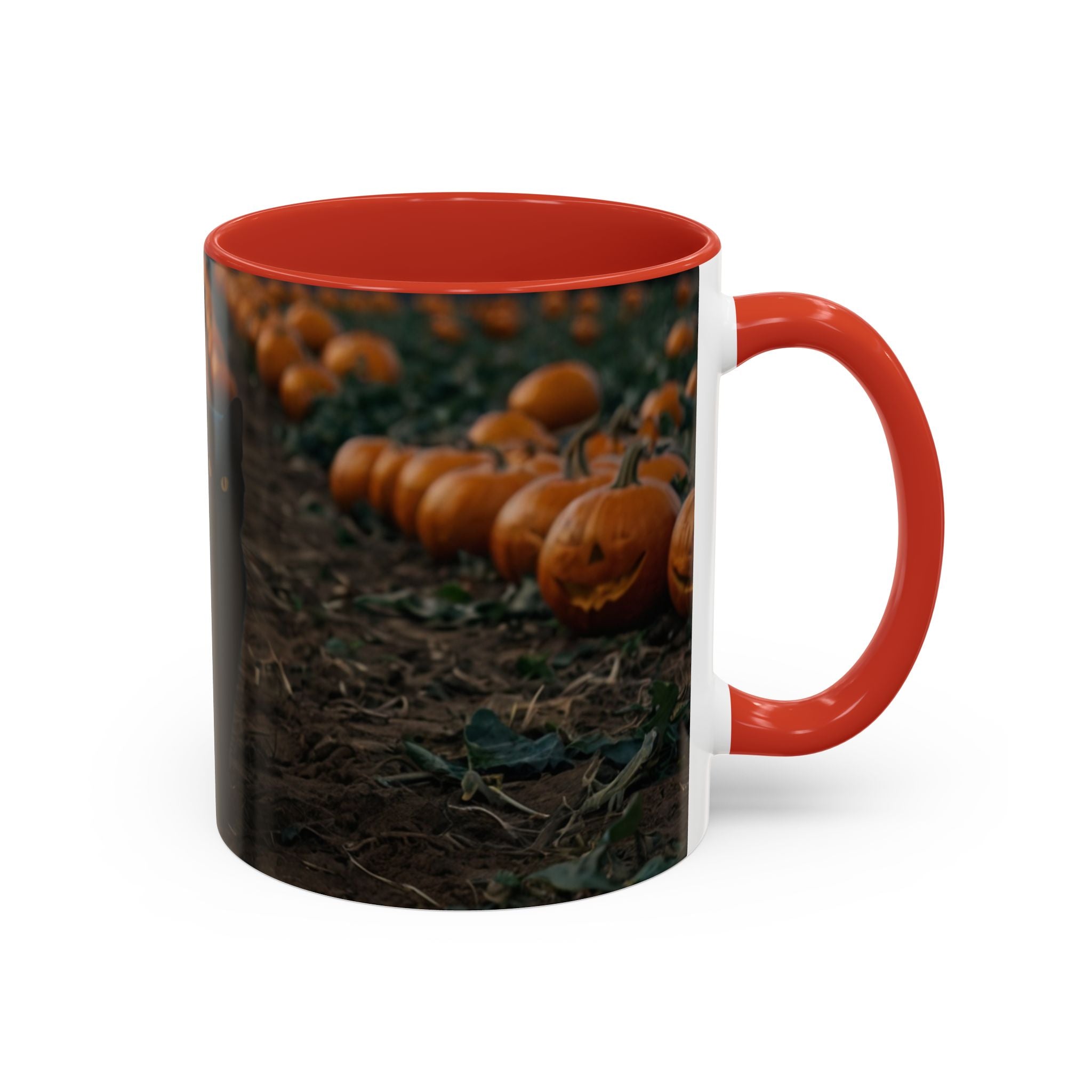 Halloween Black Cat Pumpkin Coffee Mug spooky magical