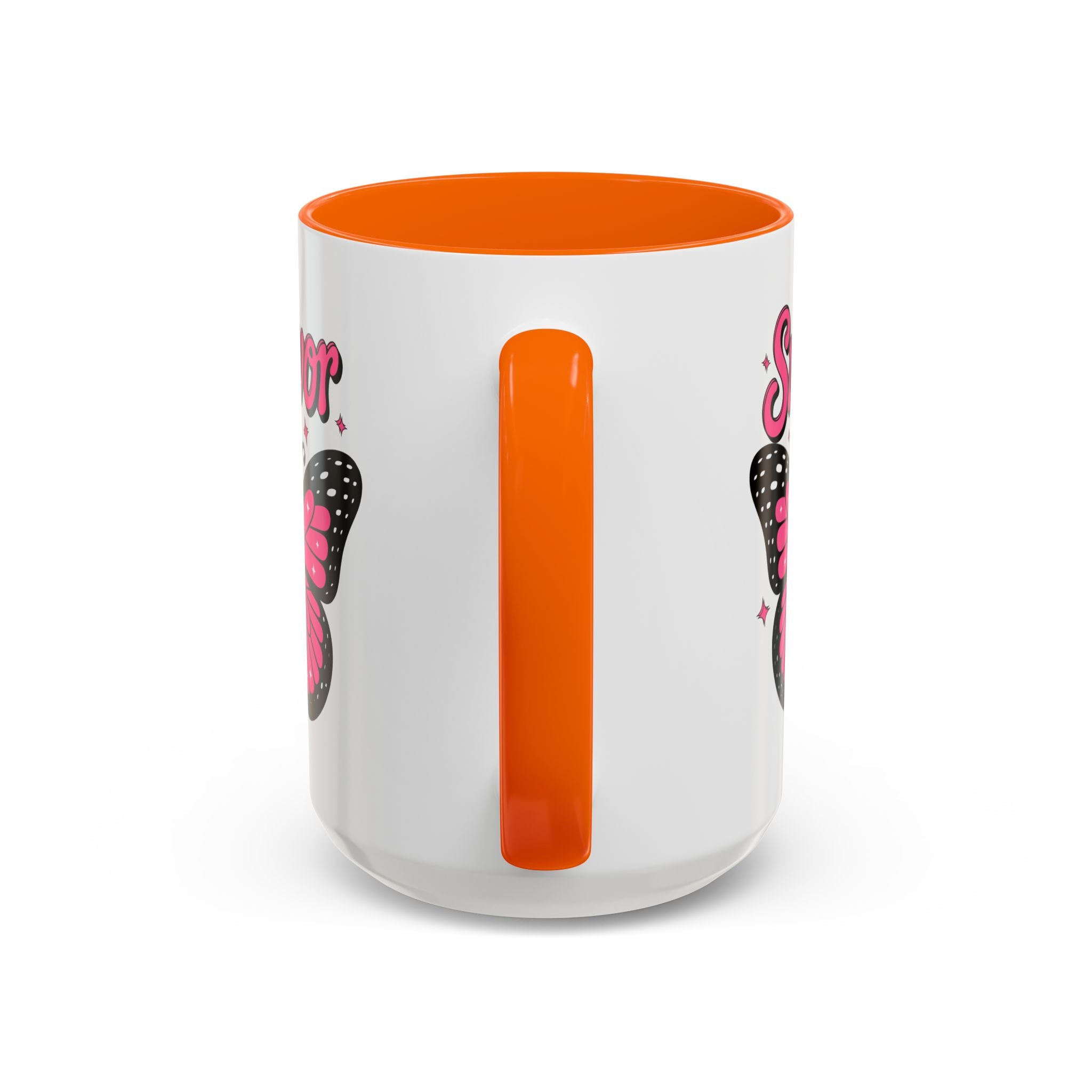 Survivor Butterfly Coffee Mug, Inspirational Gift, Pink Ribbon Mug, Breast Cancer Awareness, Empowerment Cup, Motivational Drinkware