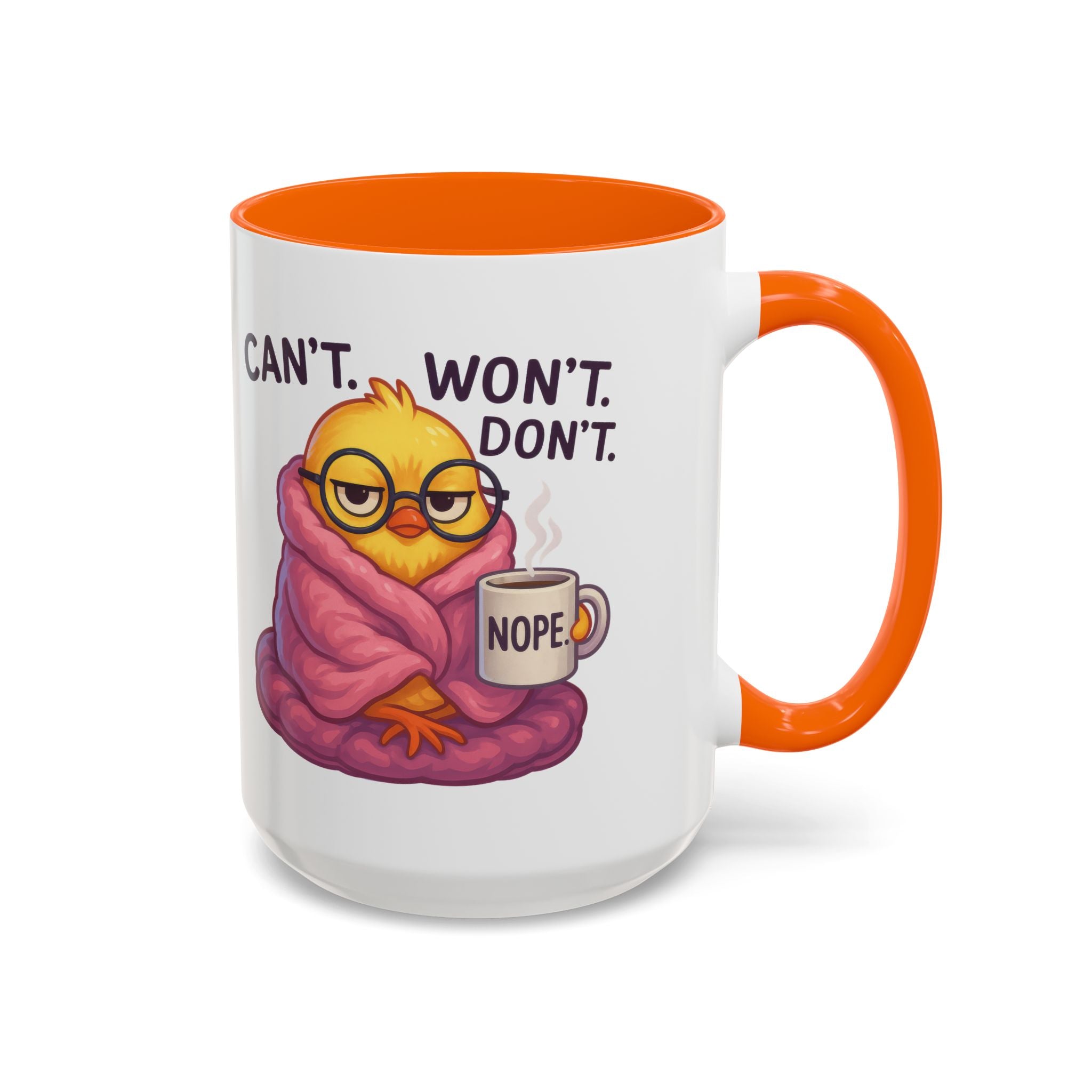 Cozy Cartoon Coffee Mug - Perfect for Lazy Days, Gifts for Friends, Cute Coffee Cups, Inspirational Morning Mug, Funny Beverage Container