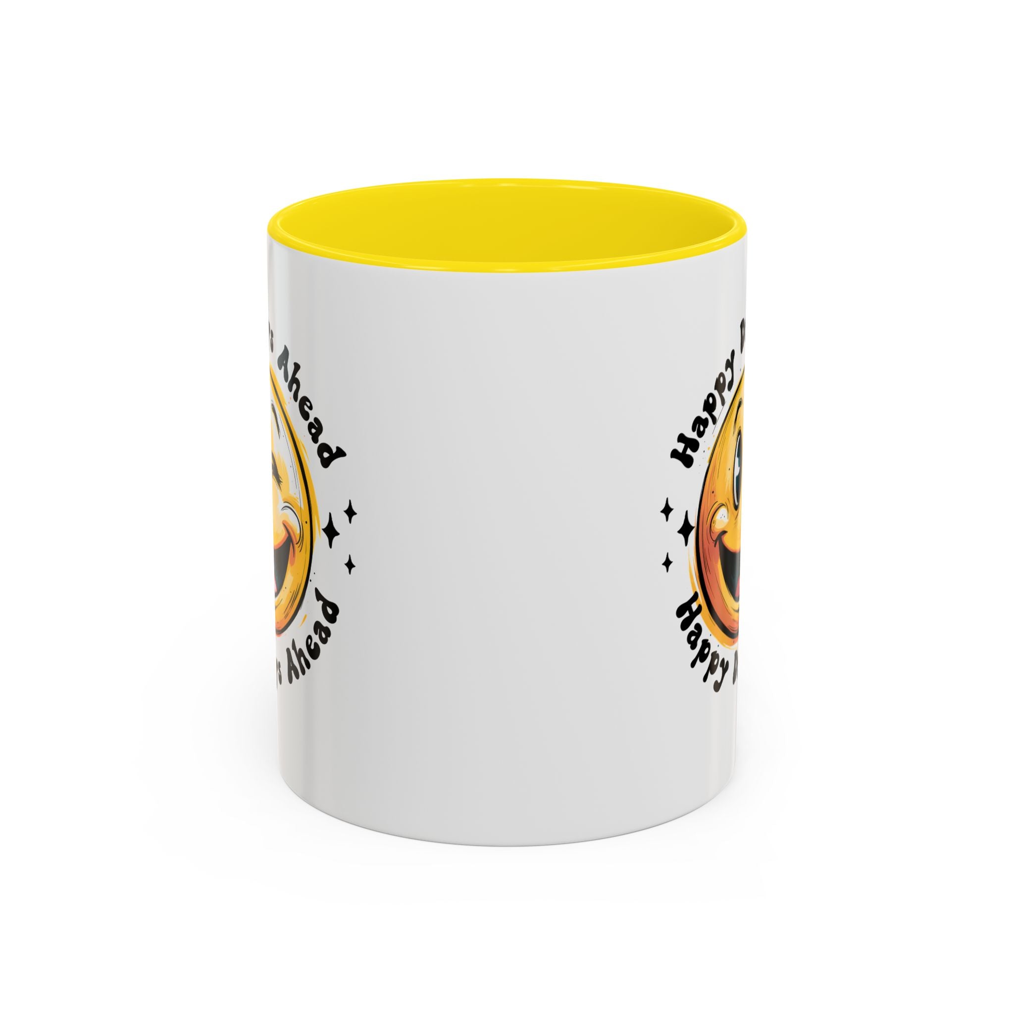 Happy Days Ahead Coffee Mug - Smiley Face Design - 11oz & 15oz