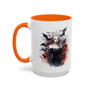Gothic Coffee Mug, Dark Aesthetic Cup, Halloween Drinkware, Vampire Themed Gift, Horror Mug, Witchy Kitchen Decor