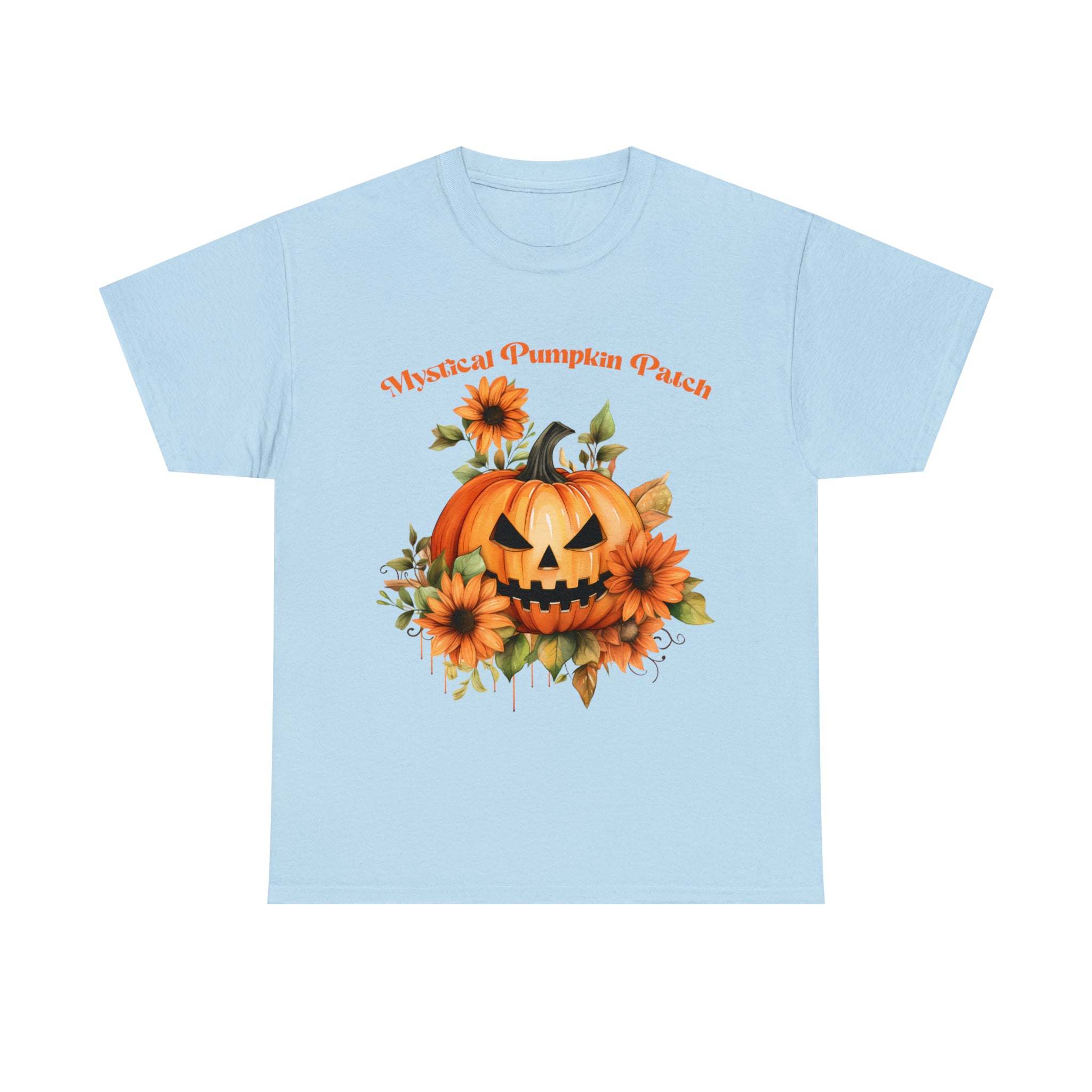 Halloween unisex t shirt mystical pumkin patch fall fun stocking stuffer Unisex Heavy Cotton Tee