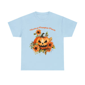 Halloween unisex t shirt mystical pumkin patch fall fun stocking stuffer Unisex Heavy Cotton Tee