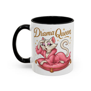 Drama Queen Coffee Mug - Fun Gift for Cat Lovers, Unique Mug for Tea or Coffee, Perfect for Birthdays, Mother's Day & Housewarming