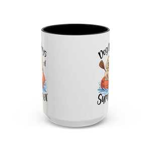 Dog Days of Summer Coffee Mug, Cute Dog Mug, Pet Lover Gift, Summer Vibes, Beach Decor, Fun Pet Cup, Canoeing Dog Design