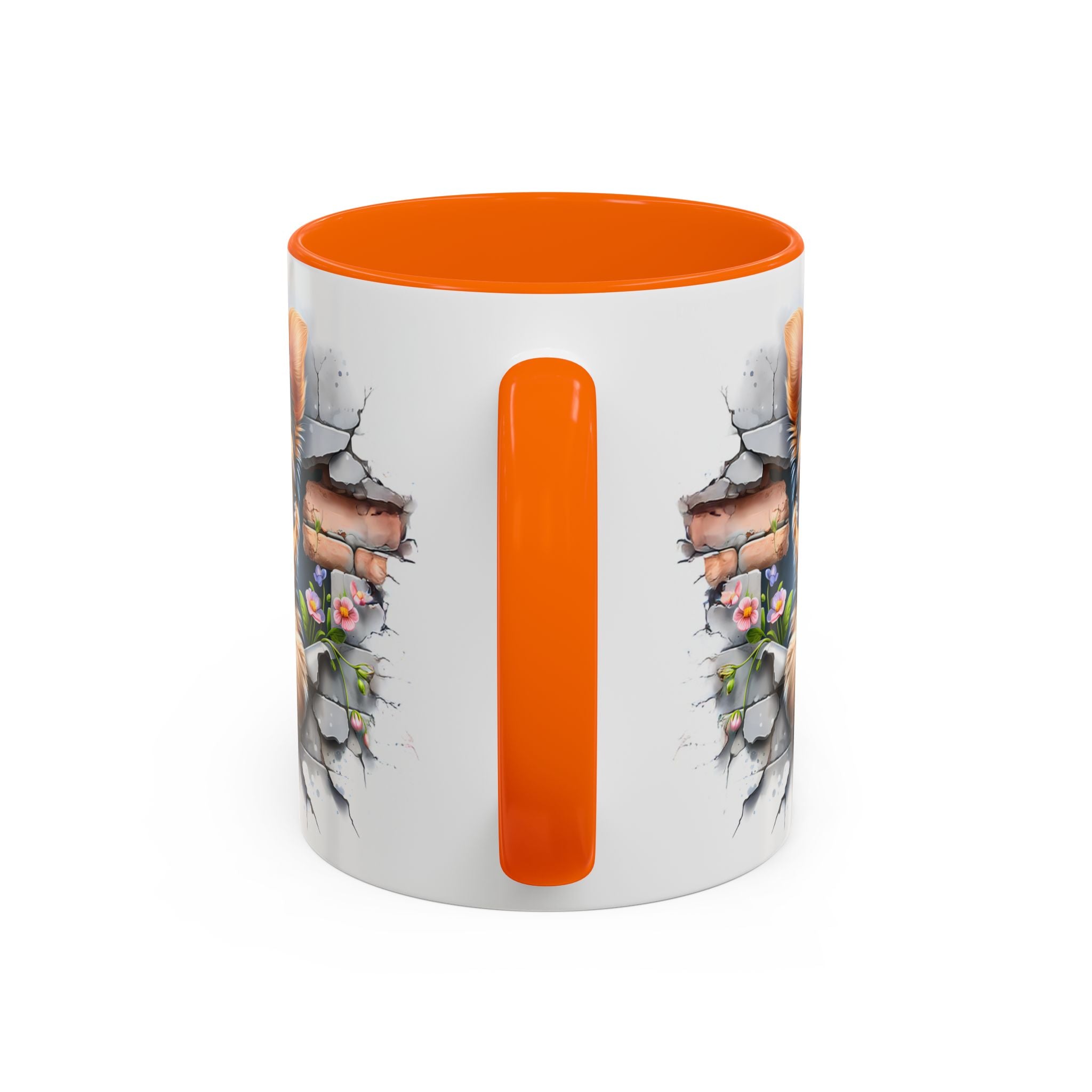 Cute Dog Peeking Coffee Mug, Pet Lover Gift, Yorkshire Terrier Mug, Animal Lover Coffee Cup, Dog-Themed Drinkware, Doggie Mug