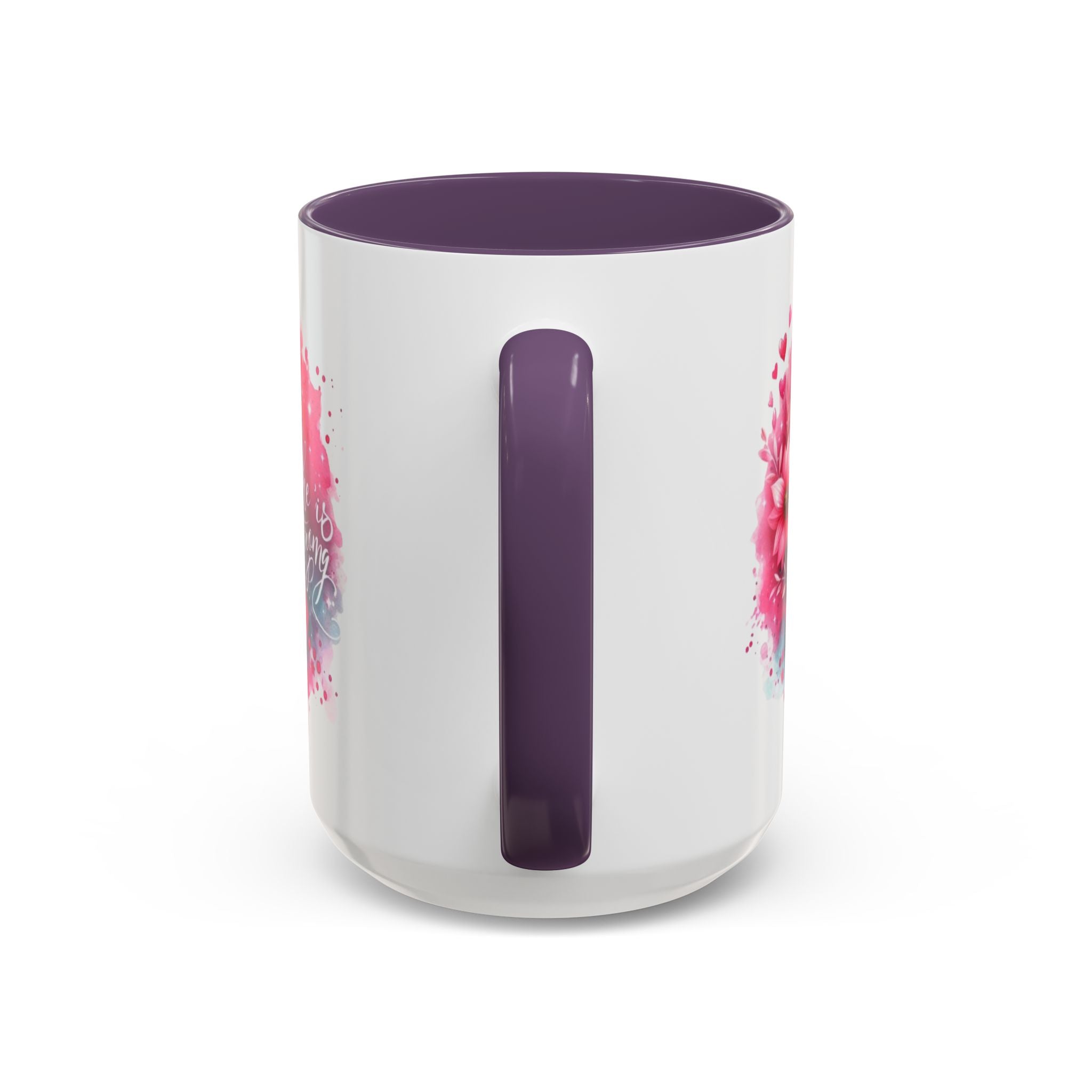 Breast Cancer Awareness Coffee Mug - Inspirational Gift, Motivational Drinkware, Supportive Cup, Pink Ribbon Design, She Is Strong