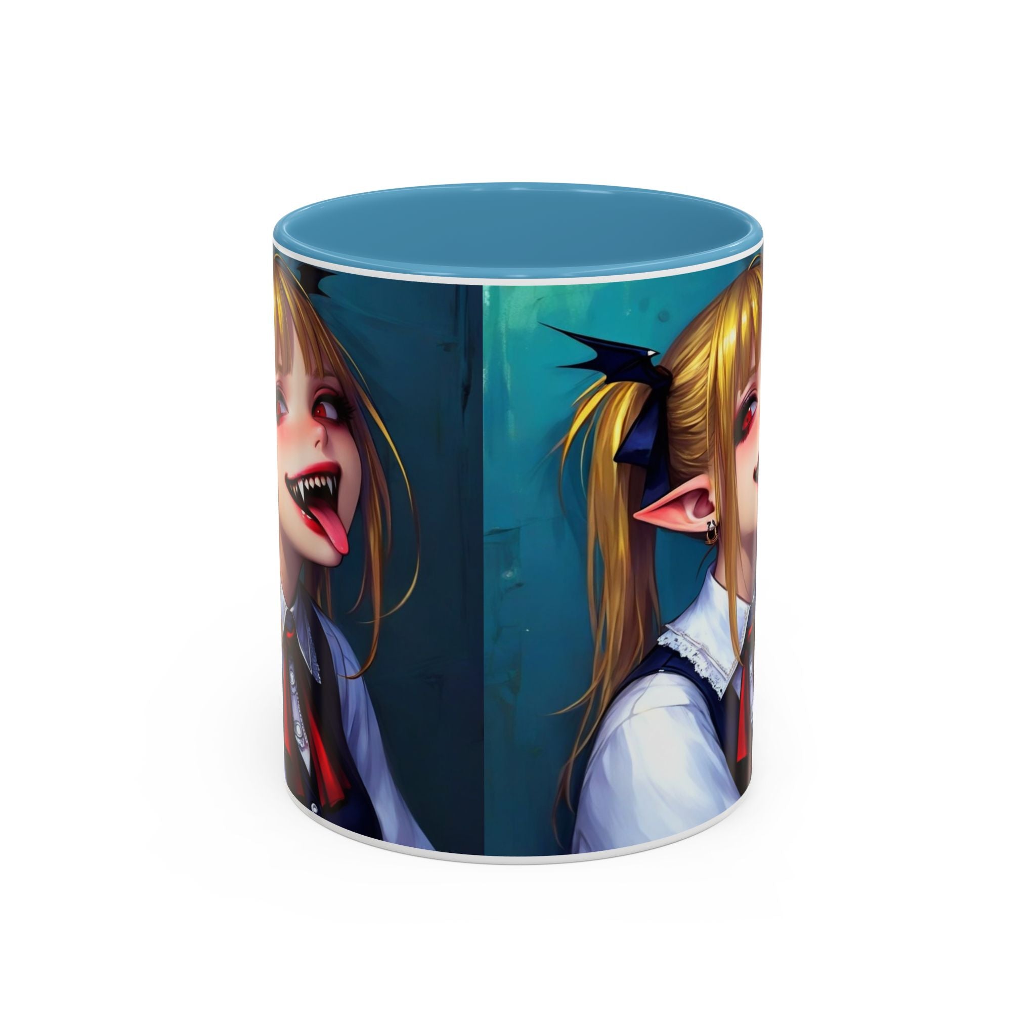 goth vampire girl Gothic Anime Coffee Mug with Edgy Design horror art