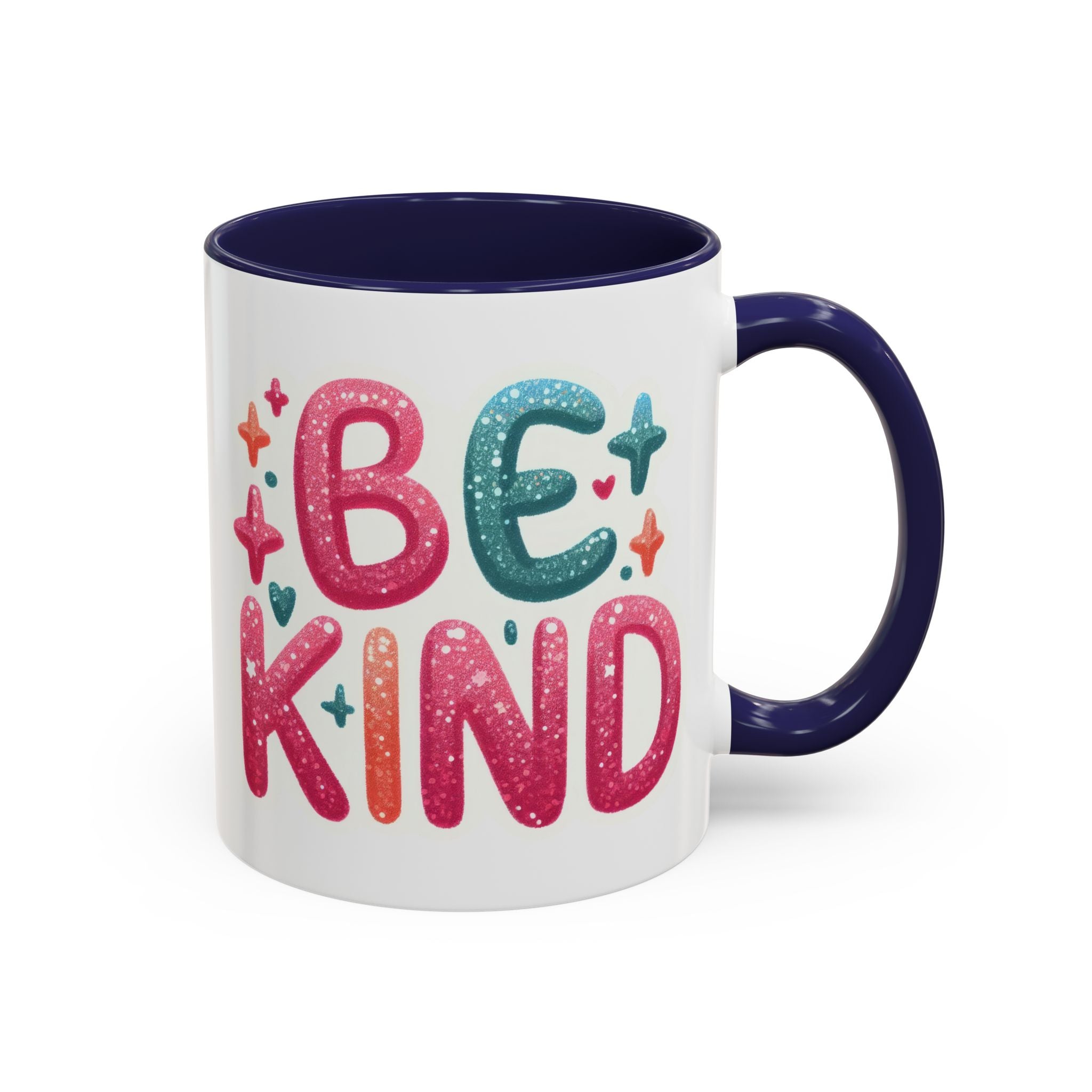 Be Kind Accent Coffee Mug – Colorful Positive Message 11/15oz