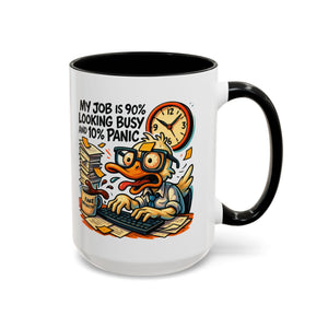 Funny Office Duck Coffee Mug | Perfect Gift for Office Workers, Desk Jokes, Humor, Funny Barista Mug, Creative Gift Idea