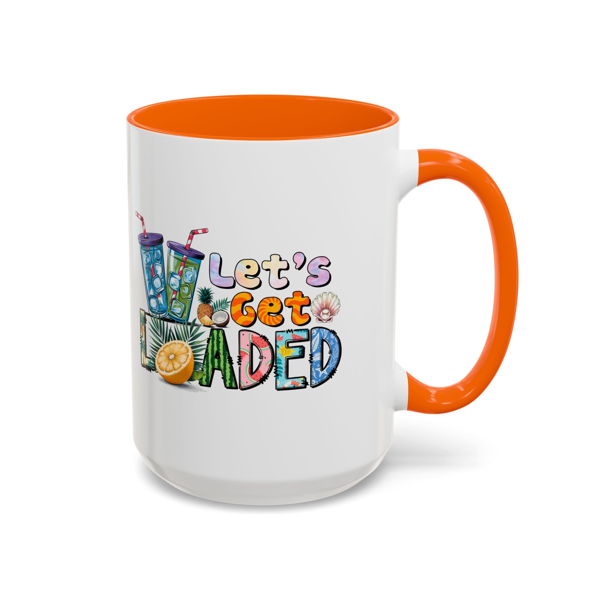 Colorful 'Let's Get Loaded' Coffee Mug - Fun Drinkware for Parties & Gatherings